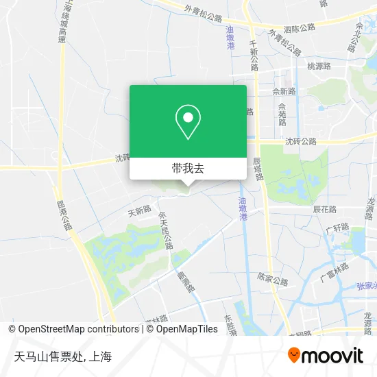 天马山售票处地图