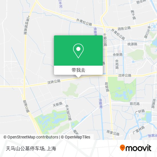 天马山公墓停车场地图