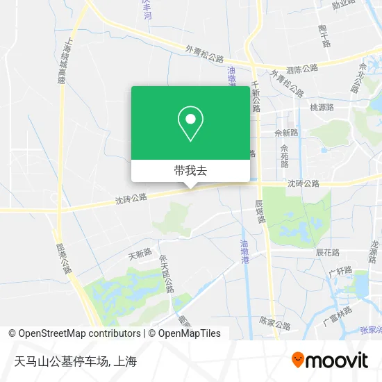 天马山公墓停车场地图