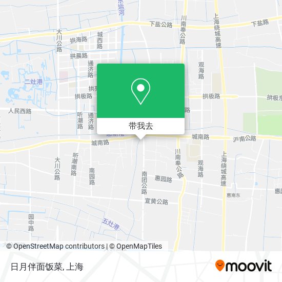 日月伴面饭菜地图