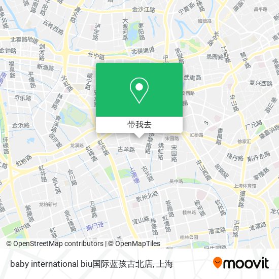 baby international biu国际蓝孩古北店地图