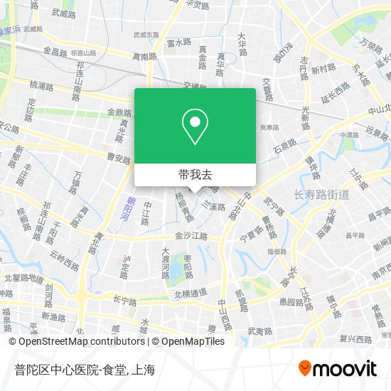 普陀区中心医院-食堂地图