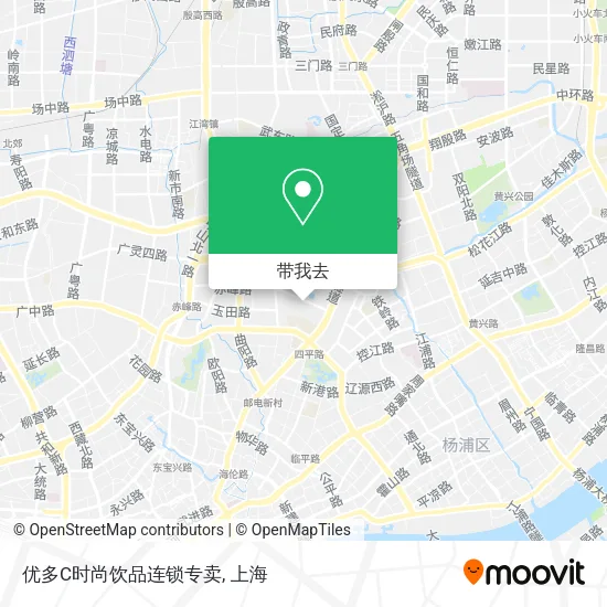 优多C时尚饮品连锁专卖地图
