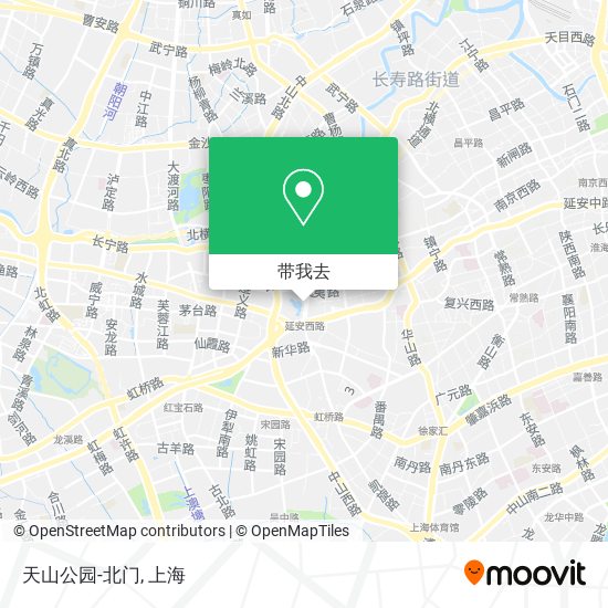 天山公园-北门地图