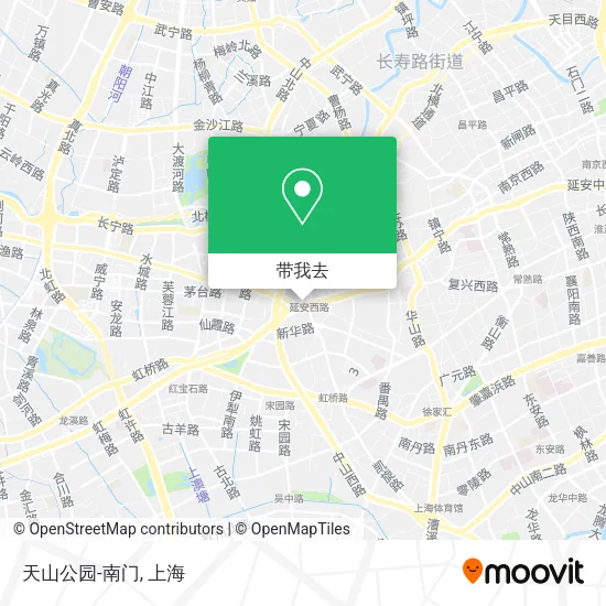 天山公园-南门地图