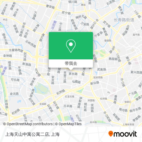 上海天山中寓公寓二店地图