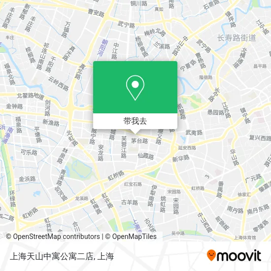 上海天山中寓公寓二店地图
