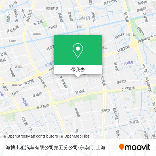 海博出租汽车有限公司第五分公司-东南门地图