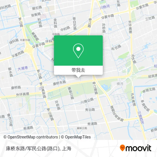 康桥东路/军民公路(路口)地图