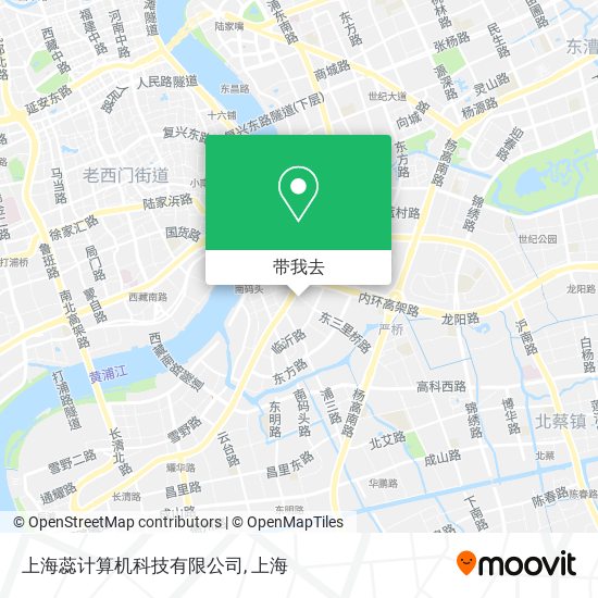 上海蕊计算机科技有限公司地图