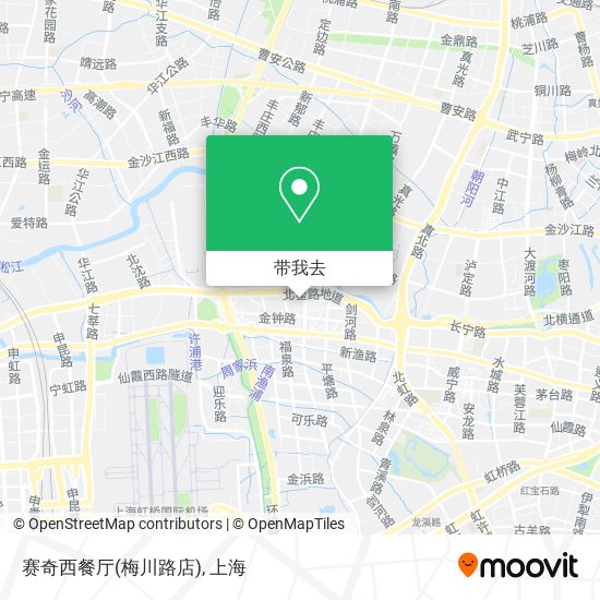 赛奇西餐厅(梅川路店)地图