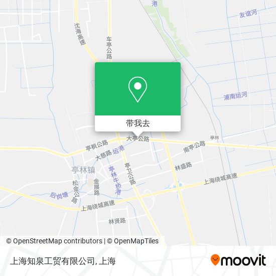 上海知泉工贸有限公司地图