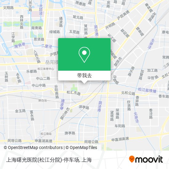 上海曙光医院(松江分院)-停车场地图