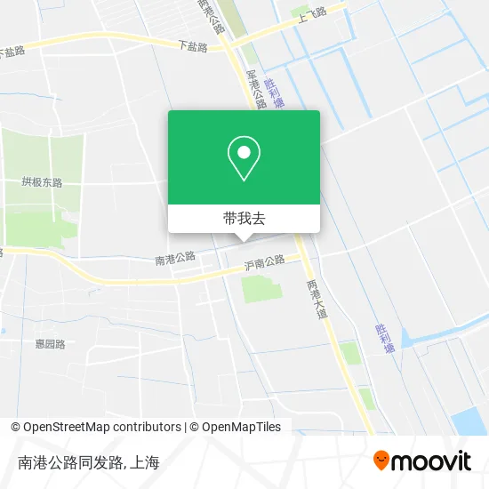南港公路同发路地图