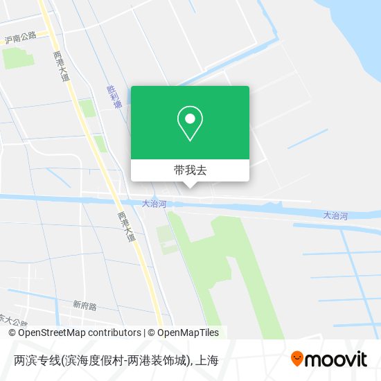 两滨专线(滨海度假村-两港装饰城)地图