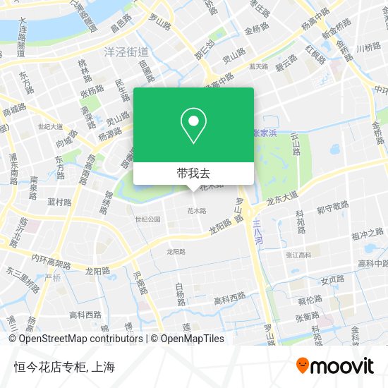 恒今花店专柜地图