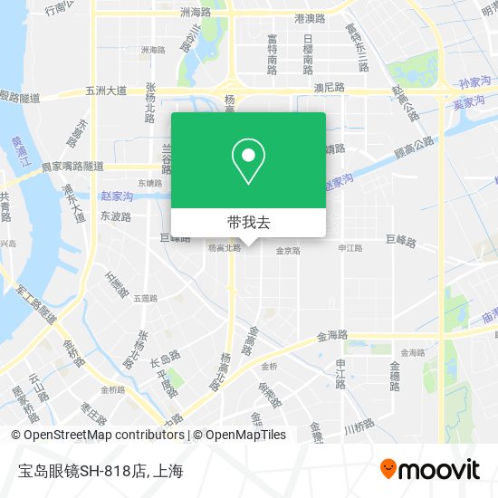 宝岛眼镜SH-818店地图
