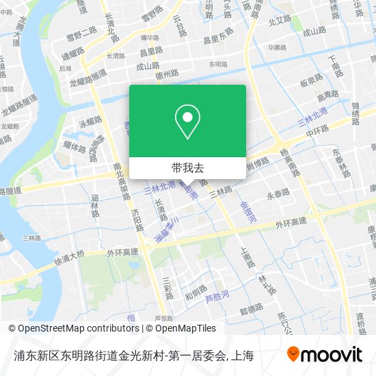 浦东新区东明路街道金光新村-第一居委会地图