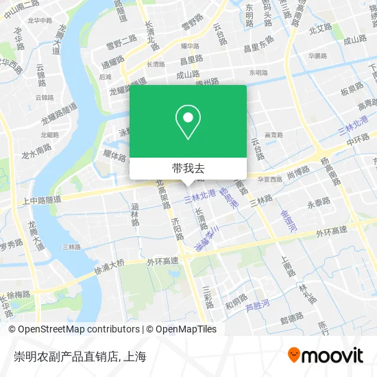 崇明农副产品直销店地图