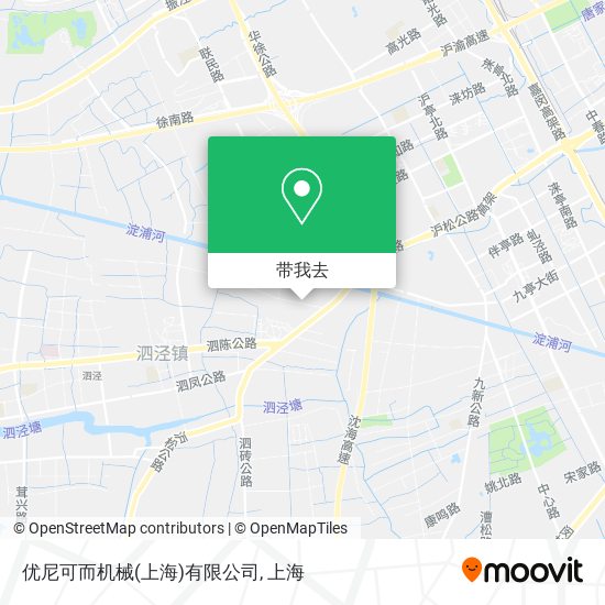 优尼可而机械(上海)有限公司地图