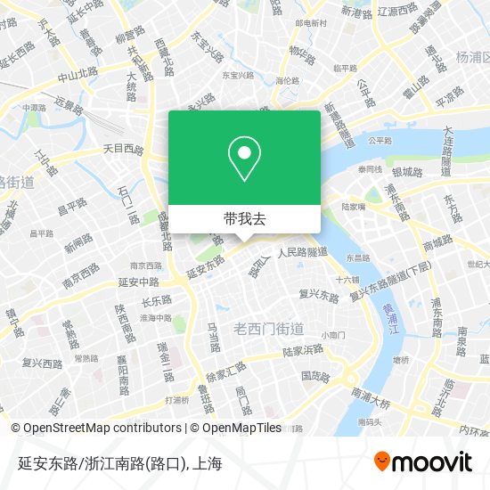 延安东路/浙江南路(路口)地图