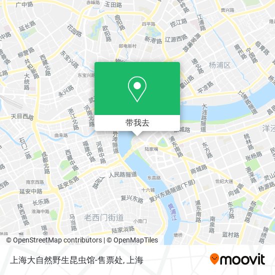 上海大自然野生昆虫馆-售票处地图