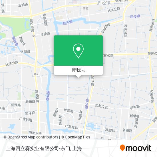 上海四立赛实业有限公司-东门地图