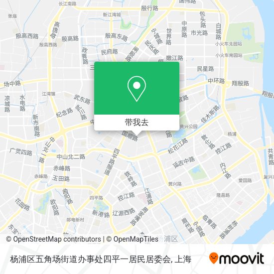 杨浦区五角场街道办事处四平一居民居委会地图