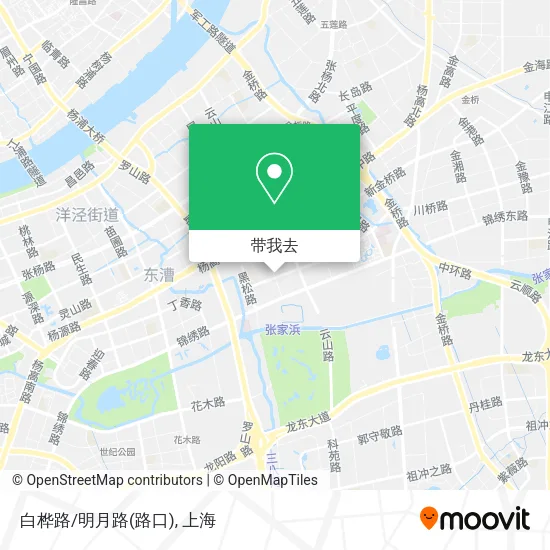 白桦路/明月路(路口)地图