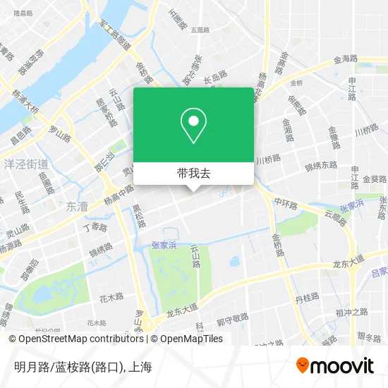 明月路/蓝桉路(路口)地图