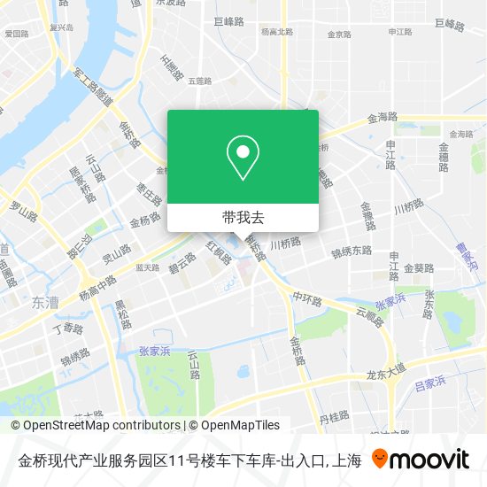 金桥现代产业服务园区11号楼车下车库-出入口地图