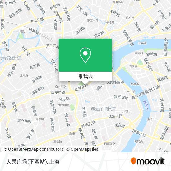 人民广场(下客站)地图
