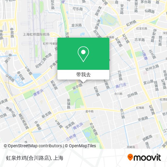 虹泉炸鸡(合川路店)地图