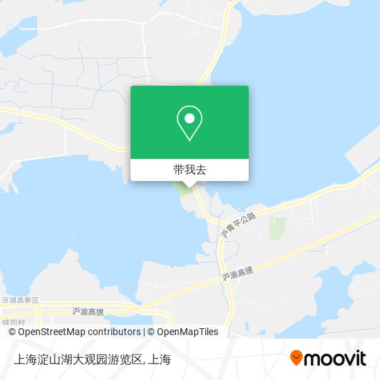 上海淀山湖大观园游览区地图