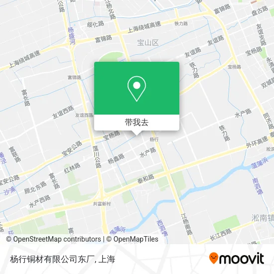 杨行铜材有限公司东厂地图