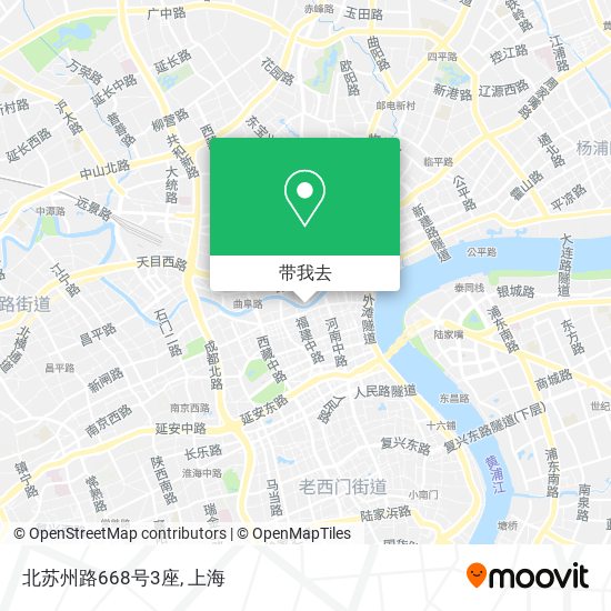 北苏州路668号3座地图