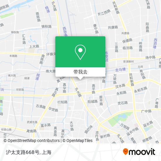 沪太支路668号地图