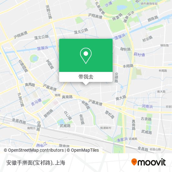 安徽手擀面(宝祁路)地图