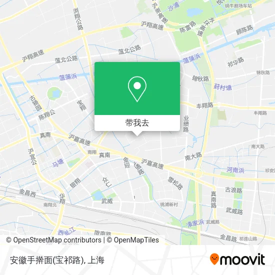 安徽手擀面(宝祁路)地图