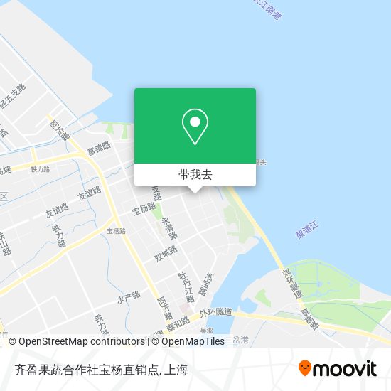 齐盈果蔬合作社宝杨直销点地图