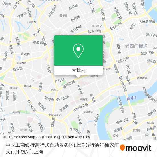 中国工商银行离行式自助服务区(上海分行徐汇徐家汇支行牙防所)地图