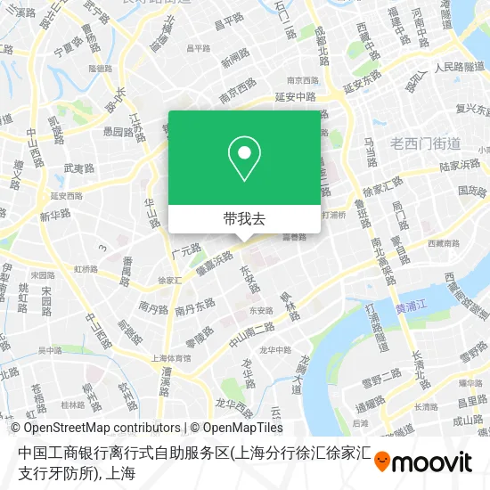 中国工商银行离行式自助服务区(上海分行徐汇徐家汇支行牙防所)地图