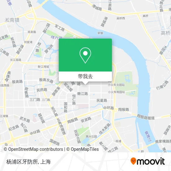 杨浦区牙防所地图