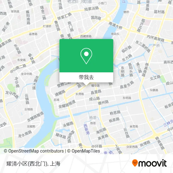 耀清小区(西北门)地图