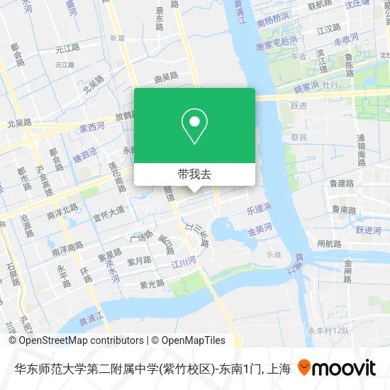 华东师范大学第二附属中学(紫竹校区)-东南1门地图