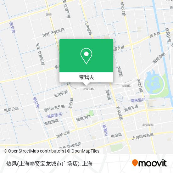 热风(上海奉贤宝龙城市广场店)地图