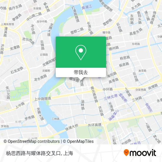 杨思西路与耀体路交叉口地图