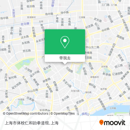 上海市体校仁和跆拳道馆地图