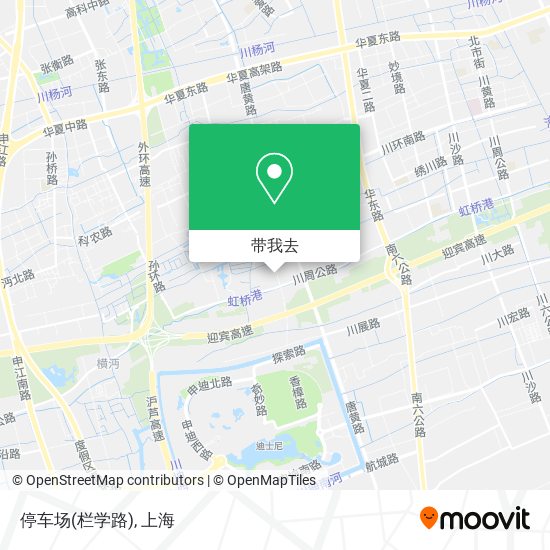 停车场(栏学路)地图