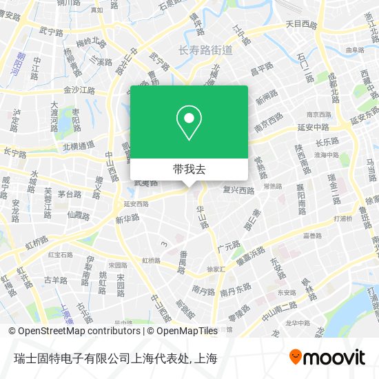 瑞士固特电子有限公司上海代表处地图